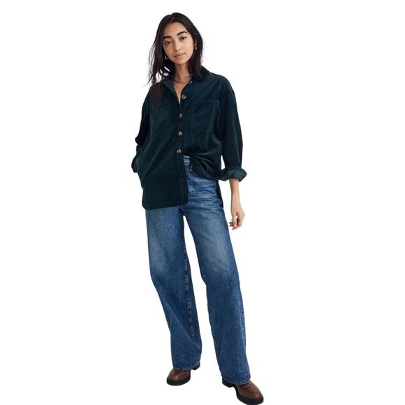 Madewell Tops - Madewell Womens XL Corduroy Kentwood Oversized Shirt-Jacket